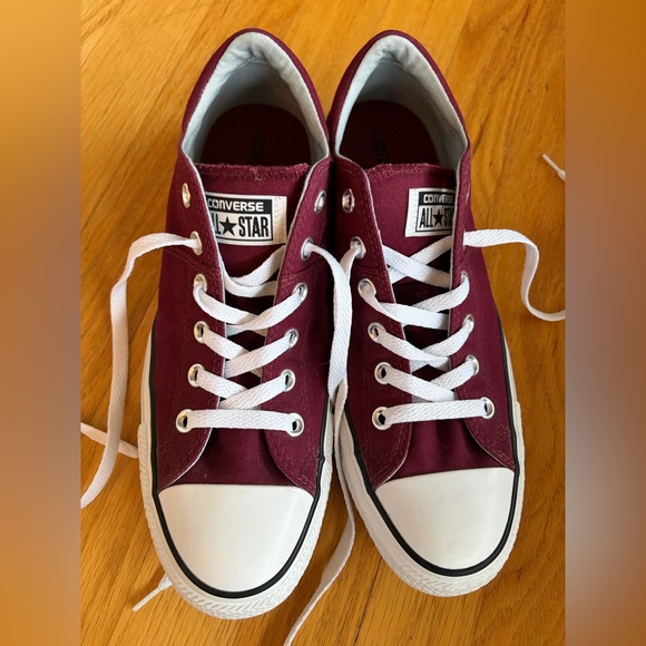 Converse All Star | Canvas Low Top Sneakers Burgundy | Low Top | 10W 8M - Picture 6 of 12